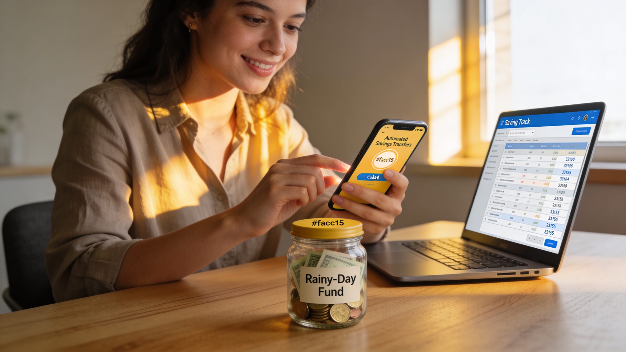 Small automated habits that grow your rainy-day fund on autopilot